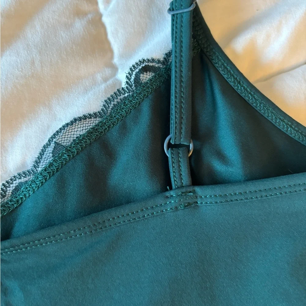 Studio Y Maurice’s 2 camisoles 1burgundy & 1 teal green with lace size Small - Picture 6 of 10